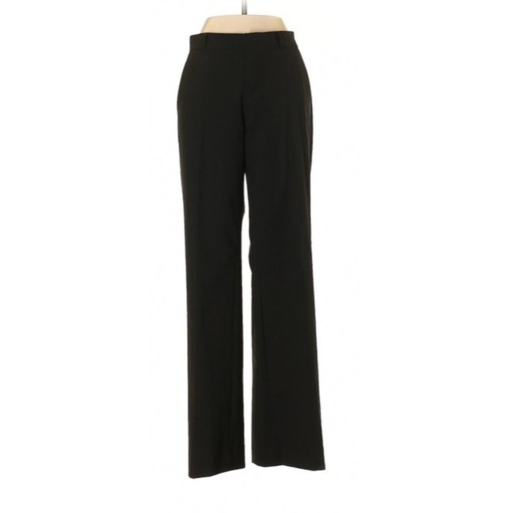 banana republic black wool dress pants 2